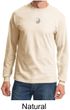 Mens Yoga T-shirt Yin Yang Small Print Meditation Long Sleeve Shirt