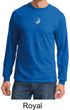 Mens Yoga T-shirt Yin Yang Small Print Meditation Long Sleeve Shirt