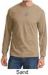Mens Yoga T-shirt Yin Yang Small Print Meditation Long Sleeve Shirt