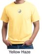 Mens Yoga T-shirt Yin Yang Small Print Meditation Organic Tee Shirt