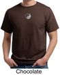 Mens Yoga T-shirt Yin Yang Small Print Meditation Organic Tee Shirt