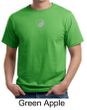 Mens Yoga T-shirt Yin Yang Small Print Meditation Organic Tee Shirt