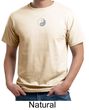 Mens Yoga T-shirt Yin Yang Small Print Meditation Organic Tee Shirt