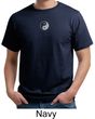 Mens Yoga T-shirt Yin Yang Small Print Meditation Organic Tee Shirt