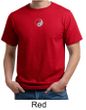 Mens Yoga T-shirt Yin Yang Small Print Meditation Organic Tee Shirt