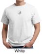 Mens Yoga T-shirt Yin Yang Small Print Meditation Organic Tee Shirt