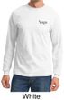 Mens Yoga T-shirt Yoga Logo Pocket Print Adult Long Sleeve Shirt
