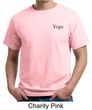 Mens Yoga T-shirt Yoga Logo Pocket Print Adult Organic Tee Shirt