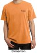 Mens Yoga T-shirt Yoga Logo Pocket Print Adult Pigment Dyed Tee Shirt