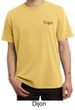 Mens Yoga T-shirt Yoga Logo Pocket Print Adult Pigment Dyed Tee Shirt