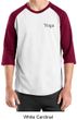 Mens Yoga T-shirt Yoga Logo Pocket Print Adult Raglan Shirt
