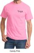 Mens Yoga T-shirt Yoga Logo Pocket Print Adult Tee Shirt