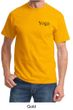 Mens Yoga T-shirt Yoga Logo Pocket Print Adult Tee Shirt
