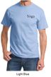 Mens Yoga T-shirt Yoga Logo Pocket Print Adult Tee Shirt