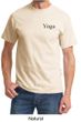 Mens Yoga T-shirt Yoga Logo Pocket Print Adult Tee Shirt