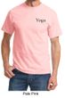 Mens Yoga T-shirt Yoga Logo Pocket Print Adult Tee Shirt