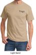 Mens Yoga T-shirt Yoga Logo Pocket Print Adult Tee Shirt