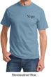 Mens Yoga T-shirt Yoga Logo Pocket Print Adult Tee Shirt