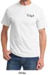 Mens Yoga T-shirt Yoga Logo Pocket Print Adult Tee Shirt