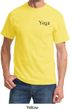 Mens Yoga T-shirt Yoga Logo Pocket Print Adult Tee Shirt