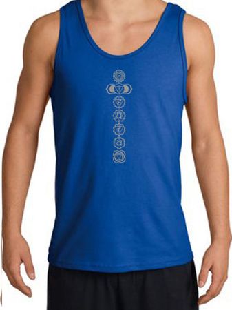 Mens Yoga Tank Top 7 Chakras Meditation Tanktop