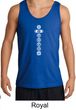 Mens Yoga Tank Top 7 Chakras White Print Tanktop