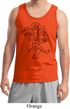 Mens Yoga Tank Top Black Sketch Ganesha Tanktop