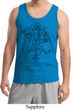 Mens Yoga Tank Top Black Sketch Ganesha Tanktop