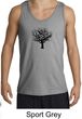 Mens Yoga Tank Top Black Tree of Life Tanktop