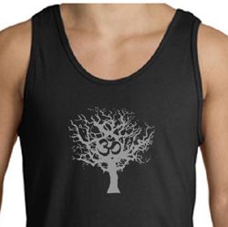 Mens Yoga Tank Top Grey Tree of Life Tanktop Mens Yoga Tank Top Grey Tree of Life Tanktop