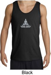 Mens Yoga Tank Top - Lotus Pose Meditation Adult Tanktop Mens Yoga Tank Top - Lotus Pose Meditation Adult Tanktop
