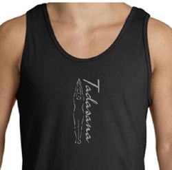 Mens Yoga Tank Top Tadasana Mountain Pose Tanktop