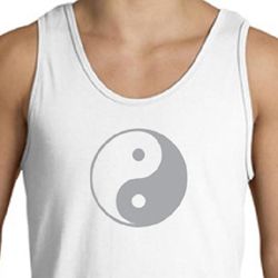 Mens Yoga Tank Top Yin Yang Big Print Meditation Tanktop Mens Yoga Tank Top Yin Yang Big Print Meditation Tanktop