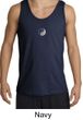 Mens Yoga Tank Top Yin Yang Small Print Meditation Tanktop