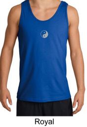 Mens Yoga Tank Top Yin Yang Small Print Meditation Tanktop Mens Yoga Tank Top Yin Yang Small Print Meditation Tanktop
