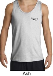 Mens Yoga Tank Top Yoga Logo Pocket Print Adult Tanktop