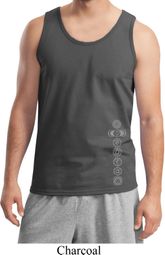 Mens Yoga Tanktop 7 Chakras Bottom Print Tank Top