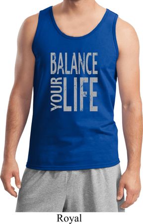 Mens Yoga Tanktop Balance Your Life Tank Top
