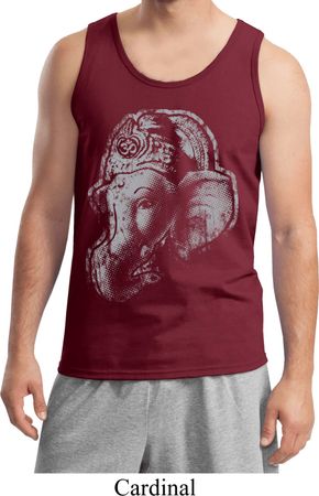 Mens Yoga Tanktop BIG Ganesha Profile Tank Top