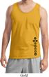 Mens Yoga Tanktop Black 7 Chakras Bottom Print Tank Top