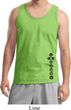 Mens Yoga Tanktop Black 7 Chakras Bottom Print Tank Top