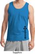 Mens Yoga Tanktop Black 7 Chakras Bottom Print Tank Top