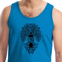 Mens Yoga Tanktop Black Bodhi Tree Tank Top