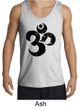 Mens Yoga Tanktop Black Distressed OM Tank Top