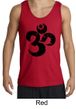 Mens Yoga Tanktop Black Distressed OM Tank Top