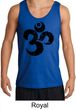 Mens Yoga Tanktop Black Distressed OM Tank Top