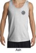 Mens Yoga Tanktop Black Lotus OM Patch Pocket Print Tank Top
