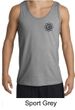 Mens Yoga Tanktop Black Lotus OM Patch Pocket Print Tank Top