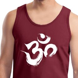 Mens Yoga Tanktop Brushstroke Aum Tank Top