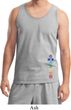 Mens Yoga Tanktop Colored Chakras Bottom Print Tank Top
